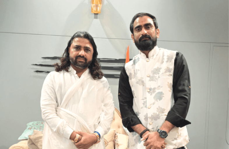 Kamlesh Pandya with Dr Lankesh Bapu